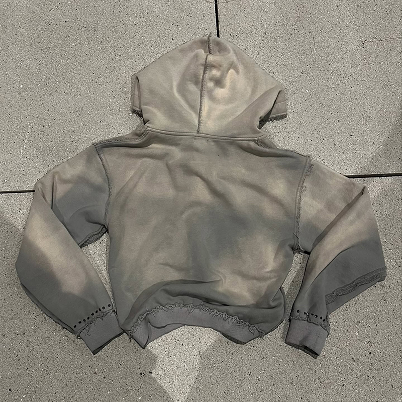 distressed hoodie